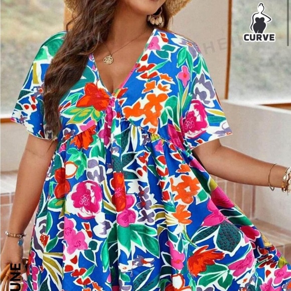 SHEIN Dresses & Skirts - SHEIN Curve Floral Summer Dress 👗